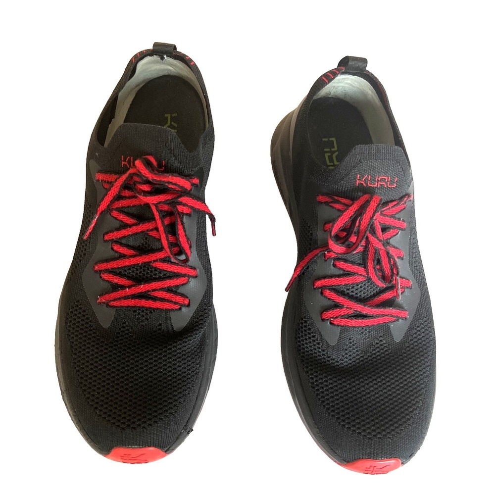 KURU‎ Cloud Men's 13  Medium Black Mesh Athletic Running Shoes Sneakers